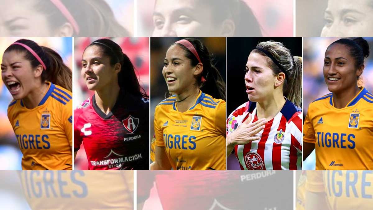 Cinco jugadoras de la Liga MX Femenil, en el Once Ideal del año de Concacaf