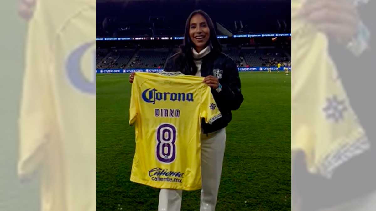 Diana Flores, invitada de honor en el amistoso América Femenil vs Angel City en Los Ángeles