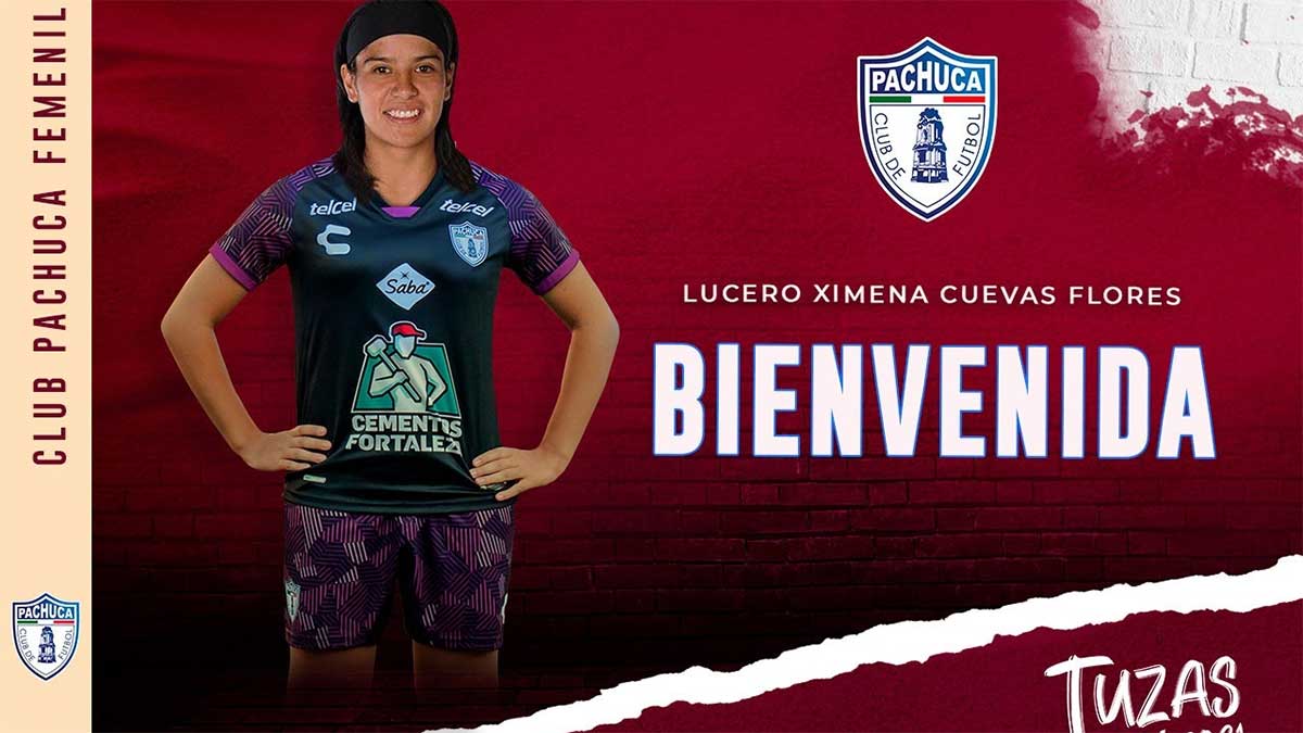 Lucero Cuevas, nueva jugadora del Pachuca Femenil
