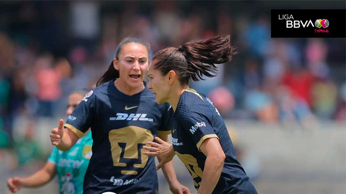 Pumas femenil 2-1 León; Desirée Monsiváis le da la victoria a las universitarias en CU