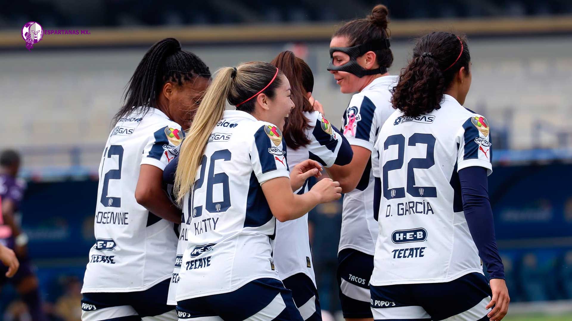 Rayadas se impone 2-1 a Pumas femenil en Ciudad Universitaria