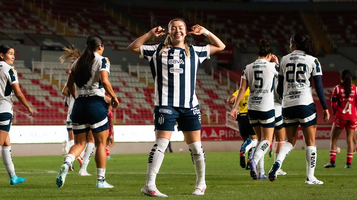 Katty Martínez anota y brilla con su primer gol con las Rayadas en la Liga MX Femenil