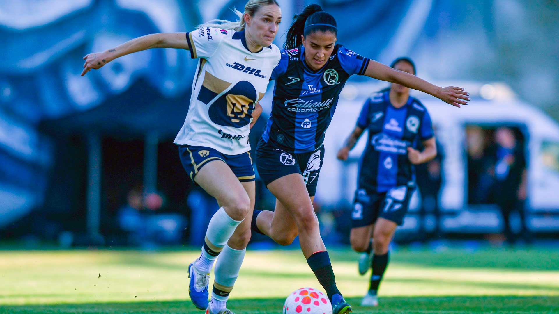 Querétaro femenil sorprende y derrota a Pumas en el Olímpico Alameda