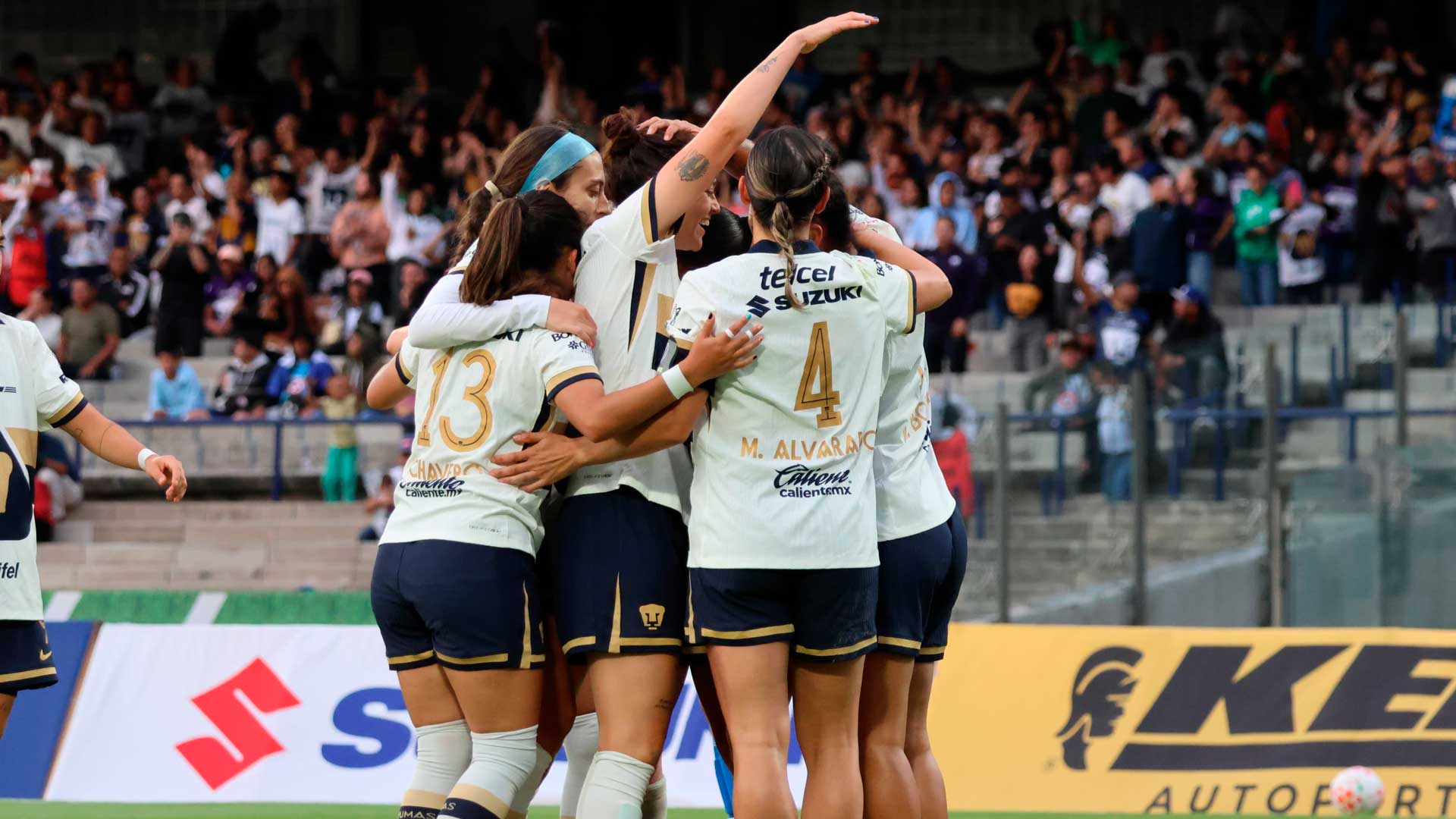 Pumas Femenil derrota 3-1 a Cruz Azul Femenil en la Jornada 4 del Apertura 2025