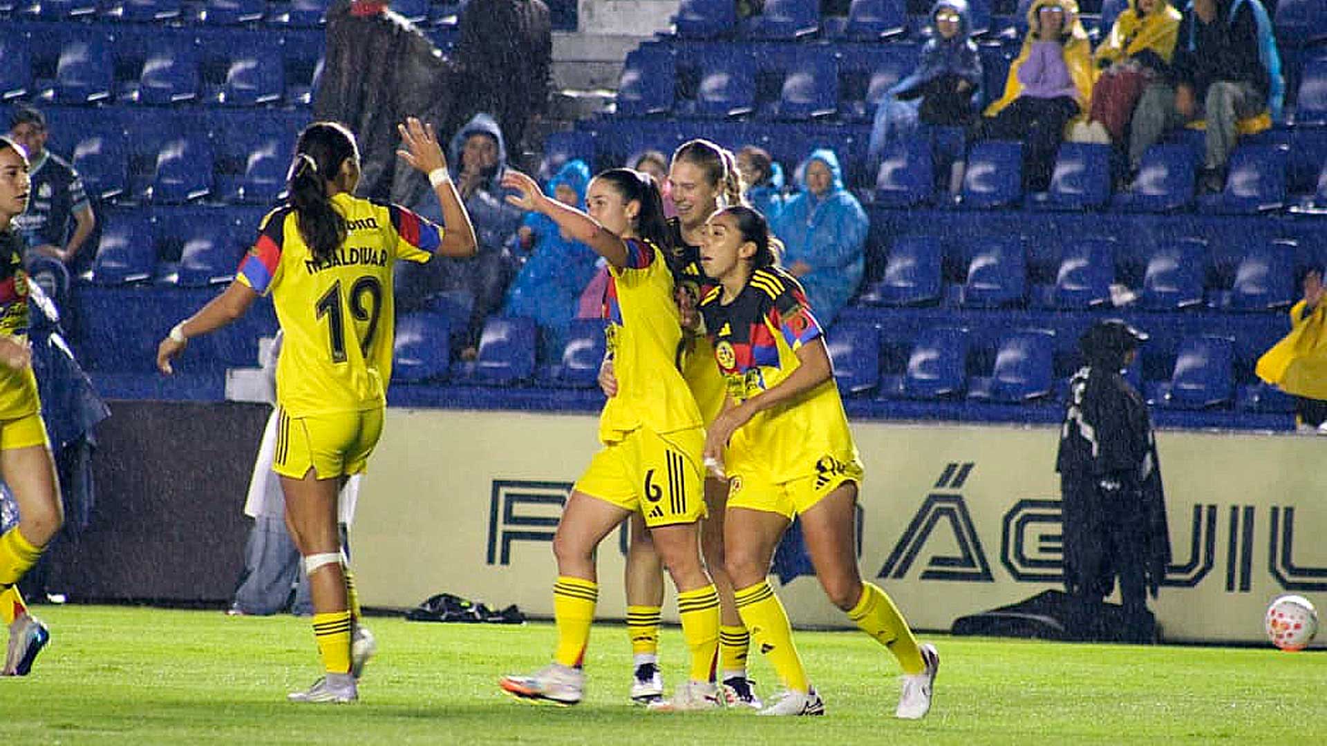 América femenil domina y golea 3-0 a Puebla en la Jornada 6 del Apertura 2025