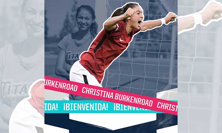 Christina Burkenroad, quinto refuerzo de Rayadas para el Apertura 2020 