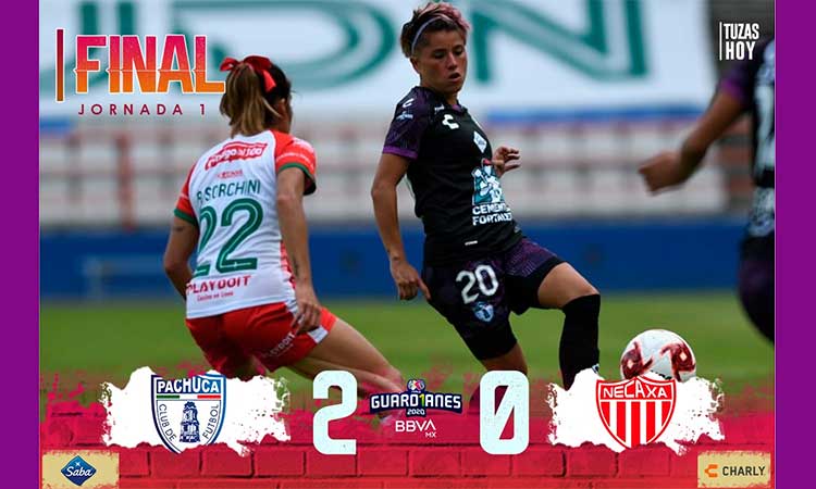 Pachuca vence 2-0 a las Centellas en el arranque del Apertura 2020