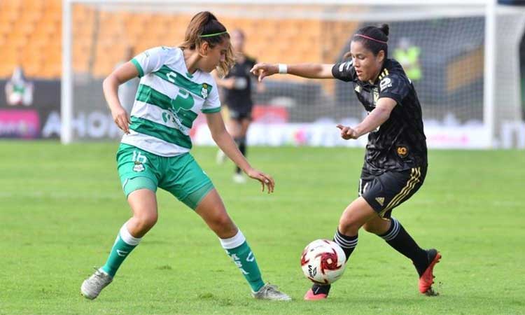 ¡Sin piedad! Tigres femenil golea 4-0 a Santos 