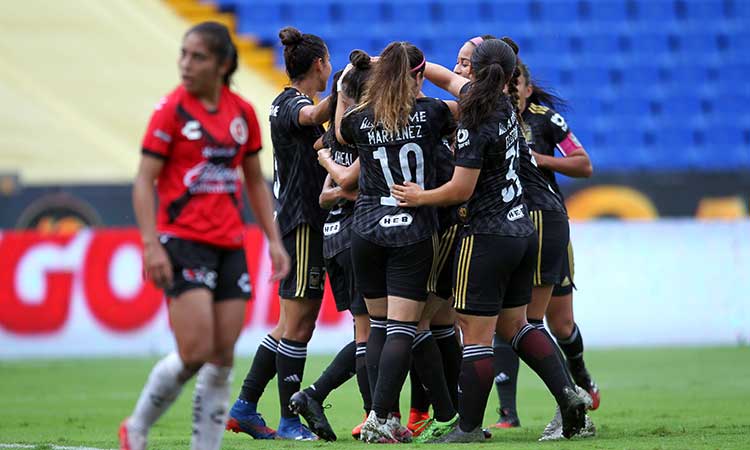 Tigres femenil golea 6-1 a Xolos 