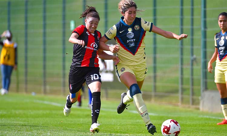 Atlas y América femenil empatan 0-0 en el partido 100 de las rojinegras 