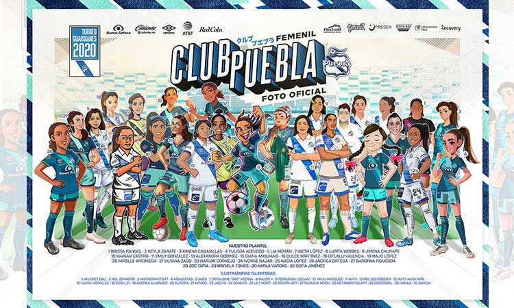 Increíble foto oficial del Puebla Femenil para el Apertura 2020