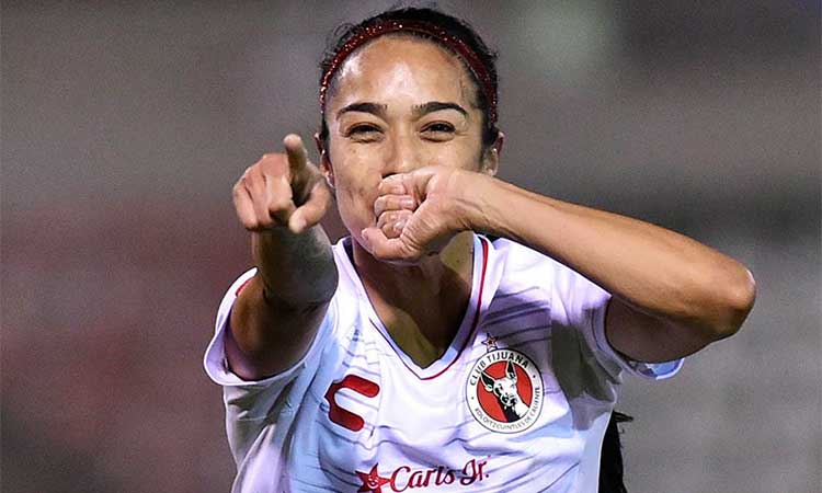 Renae Cuellar logró un doblete en el triunfo de Xolos femenil.