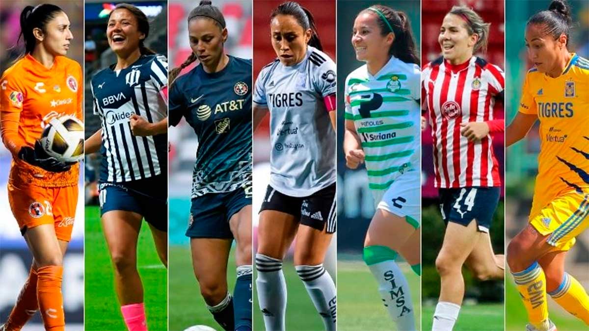 Siete Jugadoras de la Liga MX Femenil en el Once Ideal de Concacaf