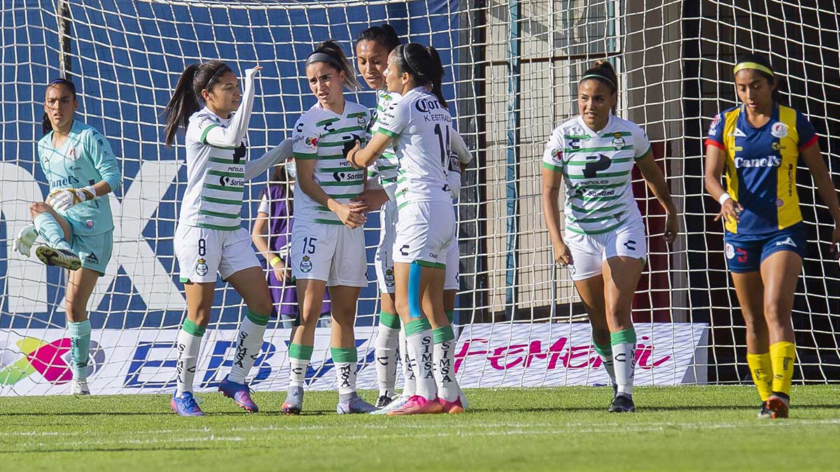 Atlético de San Luis 2-4 Santos femenil; las Guerreras siguen en la pelea de la liguilla del Clausura 2022