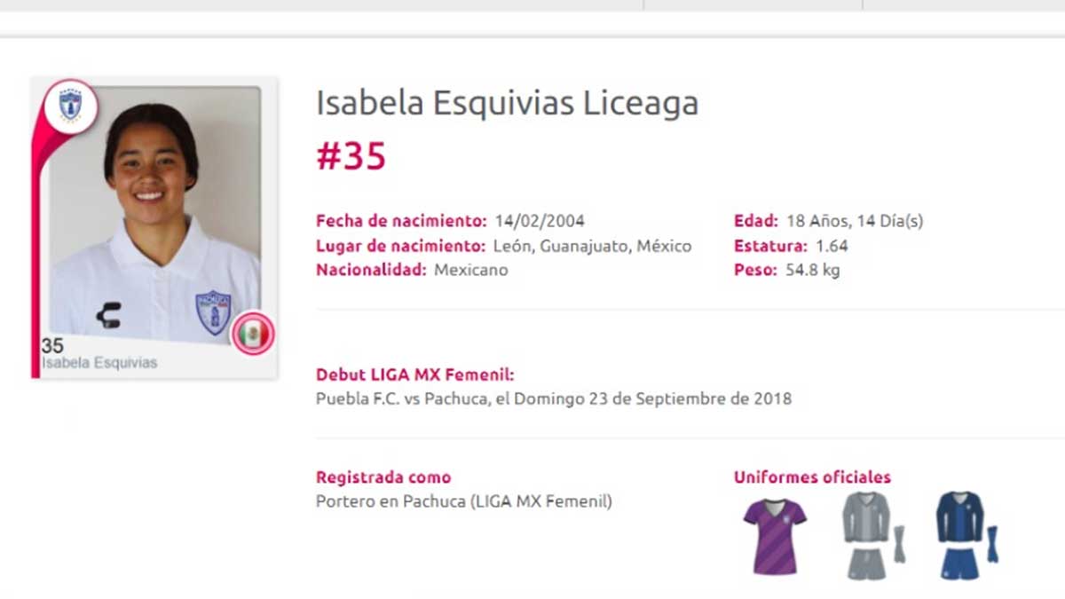 Liga MX Femenil 2022: Isabela Esquivias, portera del Pachuca, jugó 15 minutos como lateral ante Tigres