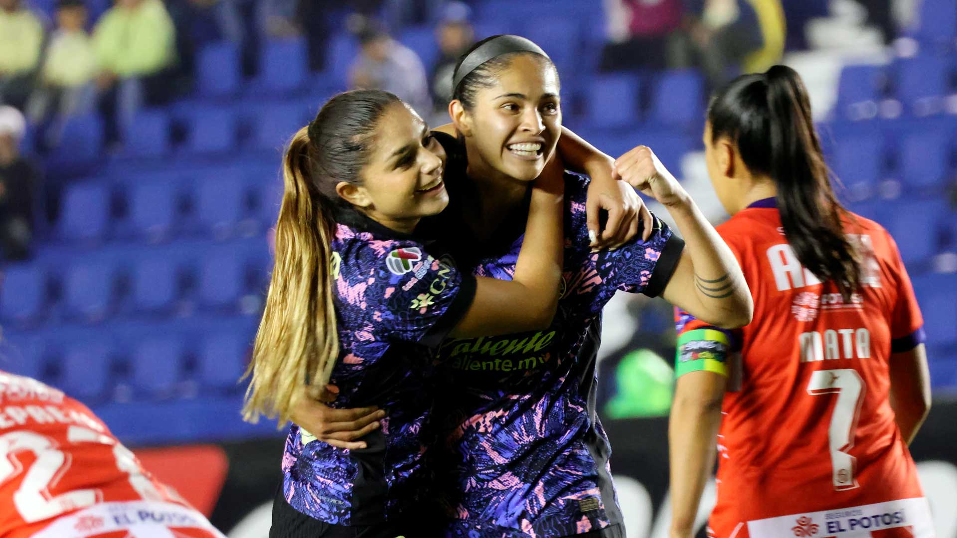 América femenil 4-0 San Luis, doblete de Espinosa y festín azulcrema