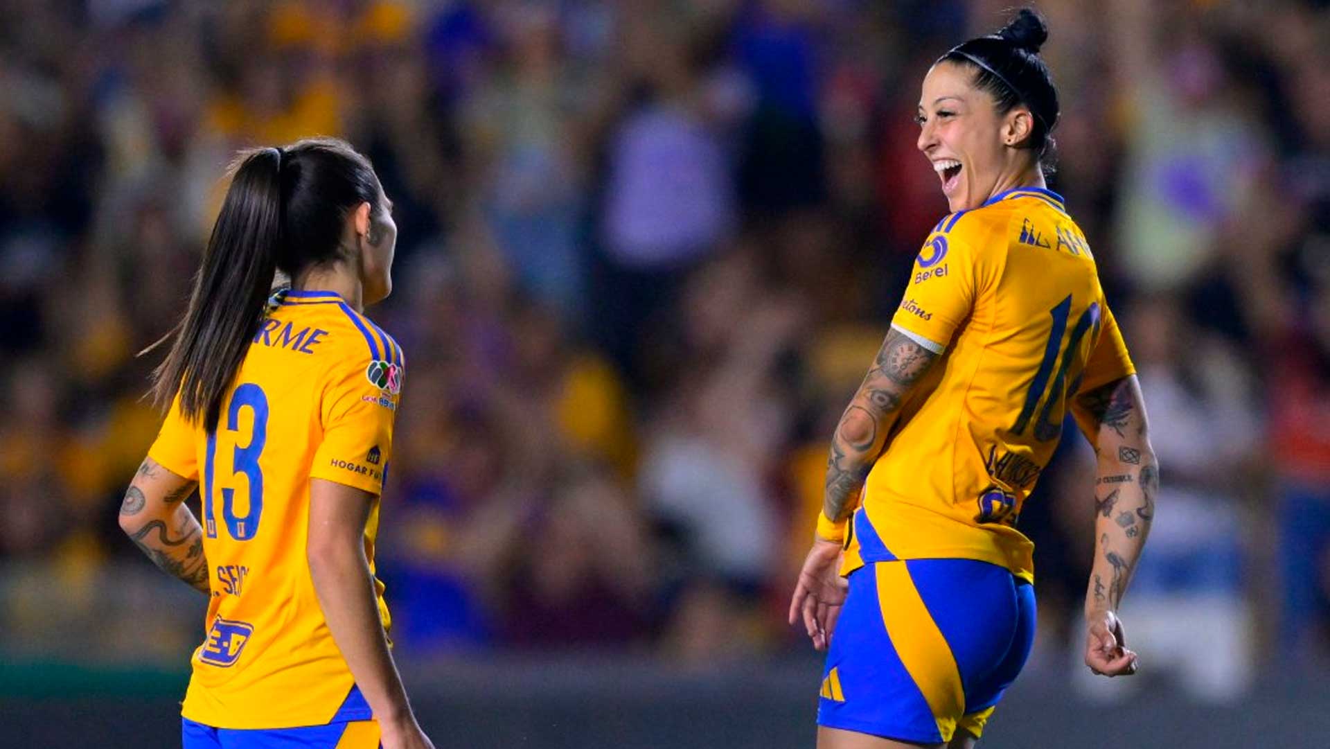 Tigres Femenil golea 5-0 a Santos en el cierre de la Jornada 12 del Clausura 2025