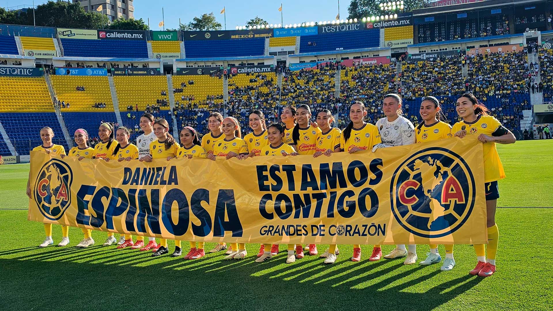 “Estamos contigo, Daniela”: América Femenil muestra su apoyo a Espinosa tras su lesión