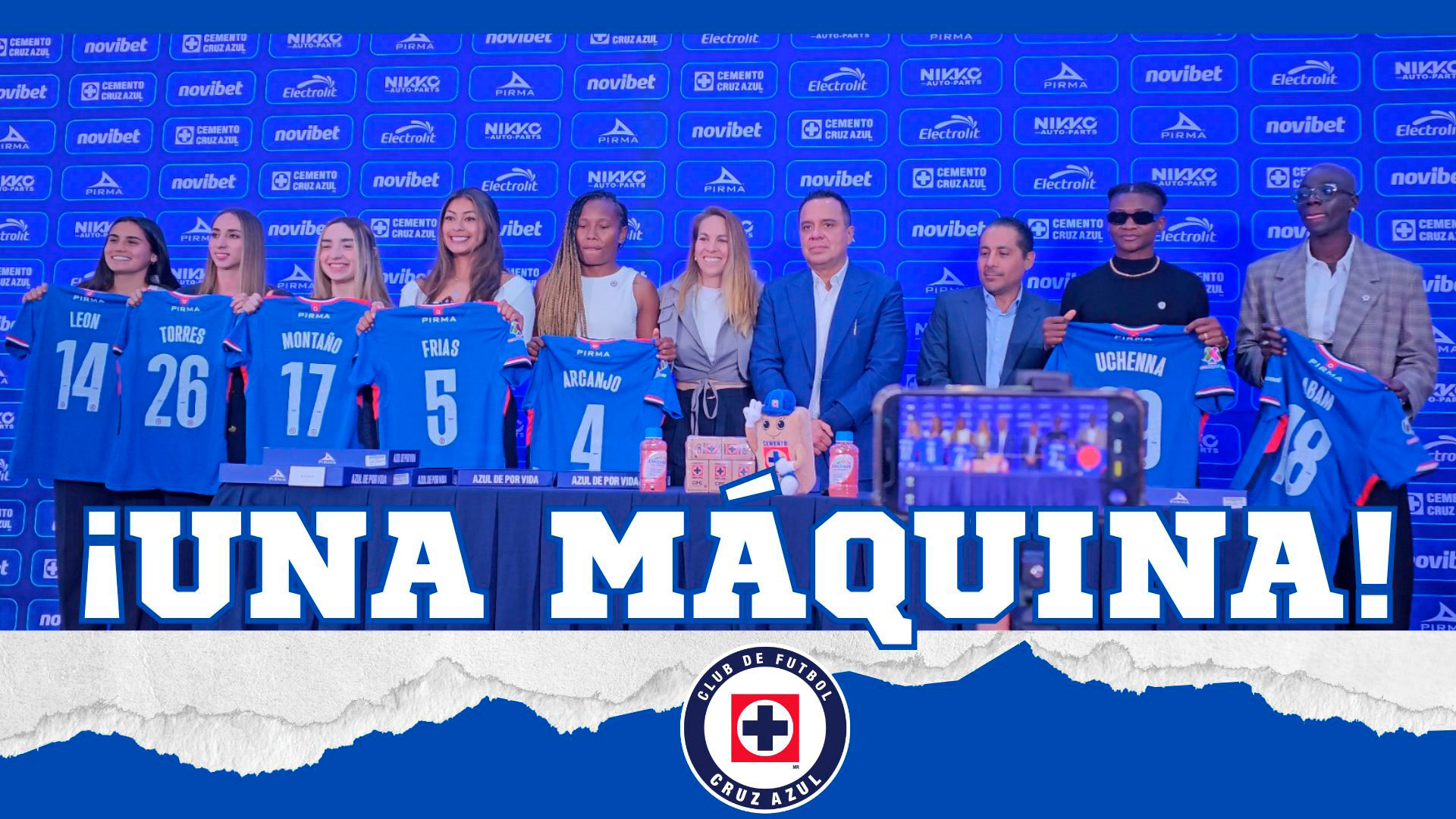 Cruz Azul Femenil presenta a sus refuerzos y fija un objetivo claro: ir por el título del Clausura 2026