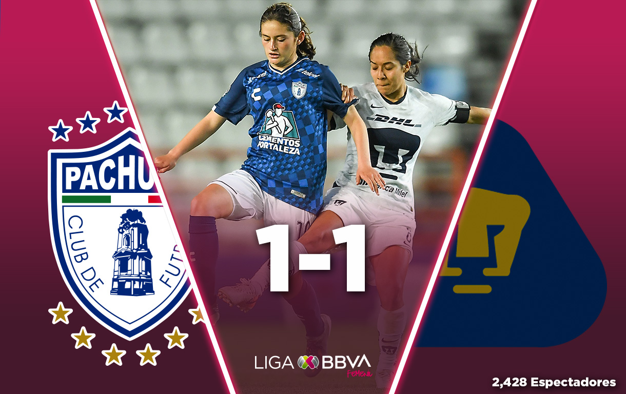 Vibrante empate entre Pachuca y Pumas