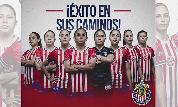 Chivas femenil anuncia ocho bajas de cara al Clausura 2021