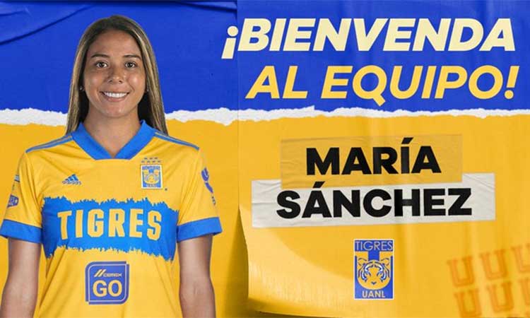 Tigres femenil: María Sánchez, primer refuerzo para el Clausura 2021