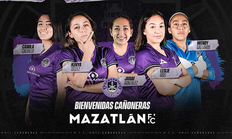 Mazatlán femenil se refuerza con cinco jugadoras para el Clausura 2021