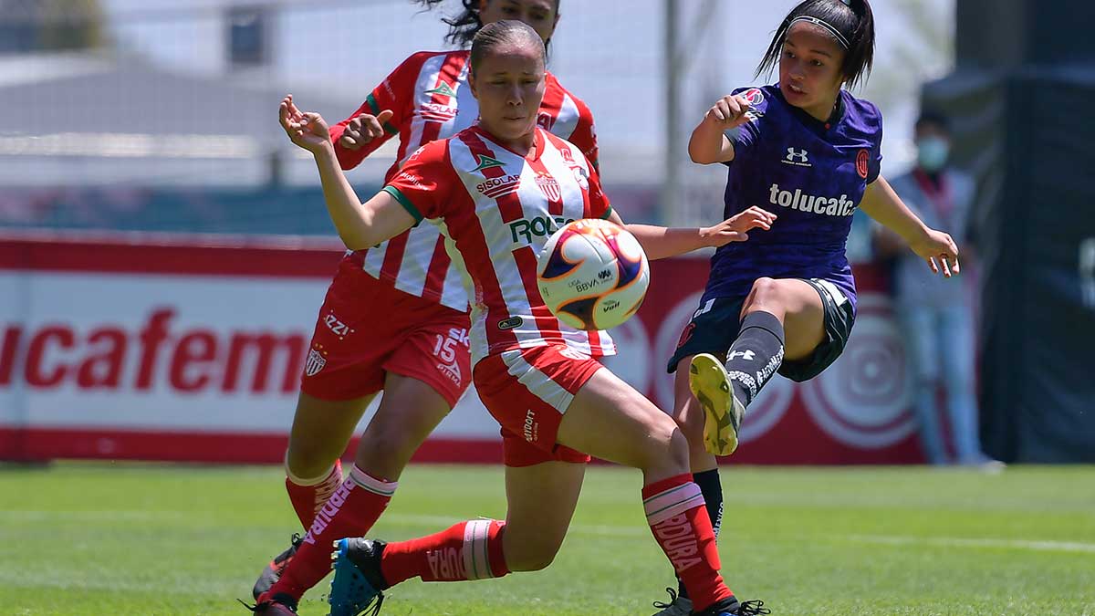 Toluca y Necaxa femenil empatan en Metepec 