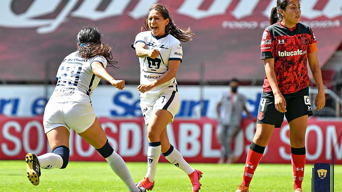 Histórico triunfo de Pumas femenil en el estadio Nemesio Diez