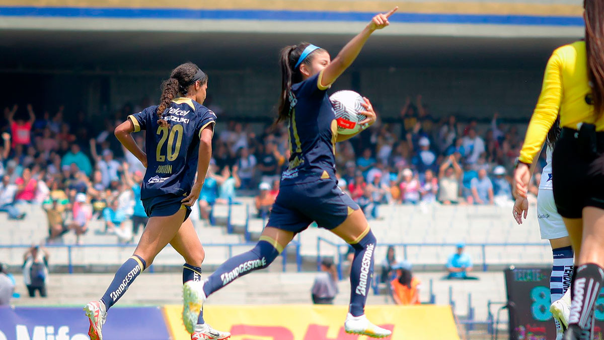 Pumas Femenil 3-3 Puebla; con 10 jugadoras, las auriazules rescatan un agónico empate