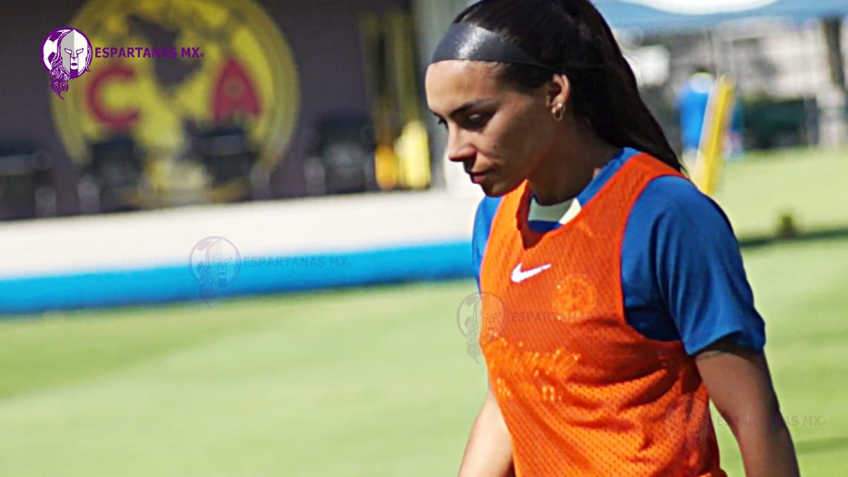 Sabrina Enciso, jugadora del América femenil, entrena al máximo a pesar de tener gripe