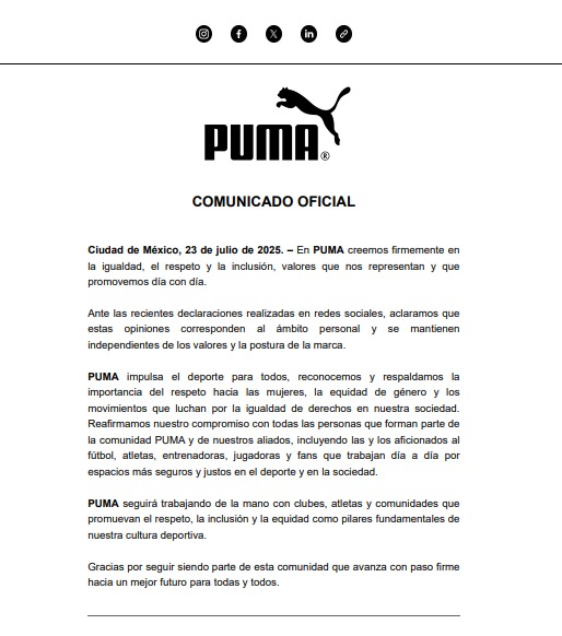 chicharito comunicado puma