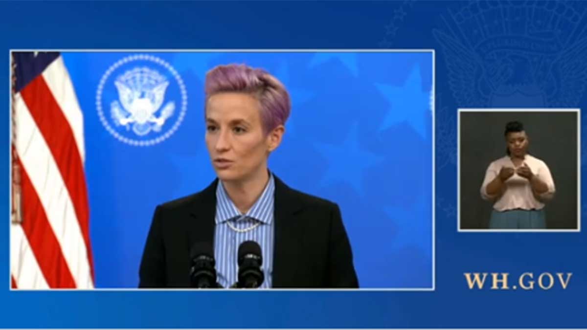 Megan Rapinoe va a la Casa Blanca y exige igualdad salarial 