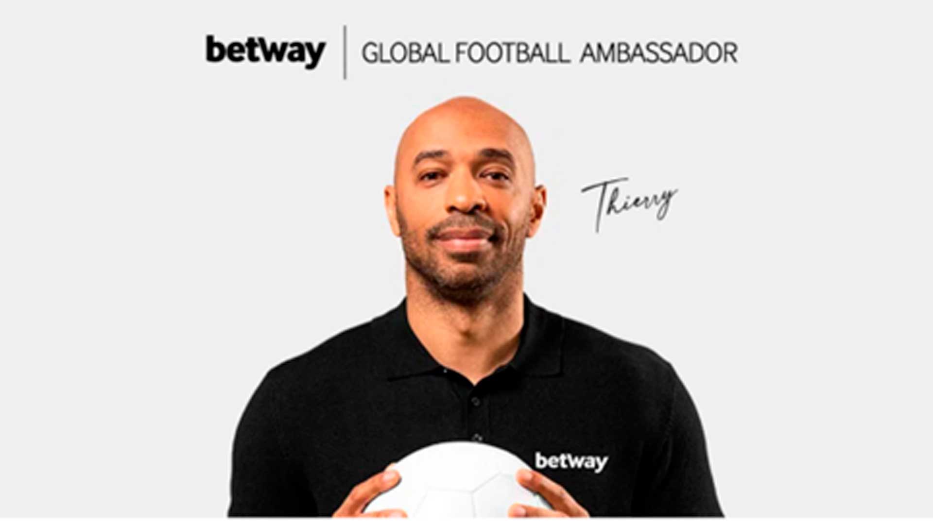 Thierry Henry se une a Betway como embajador global y analista estrella