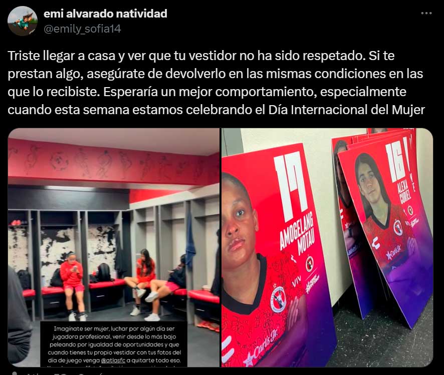 xolos femenil vestidor