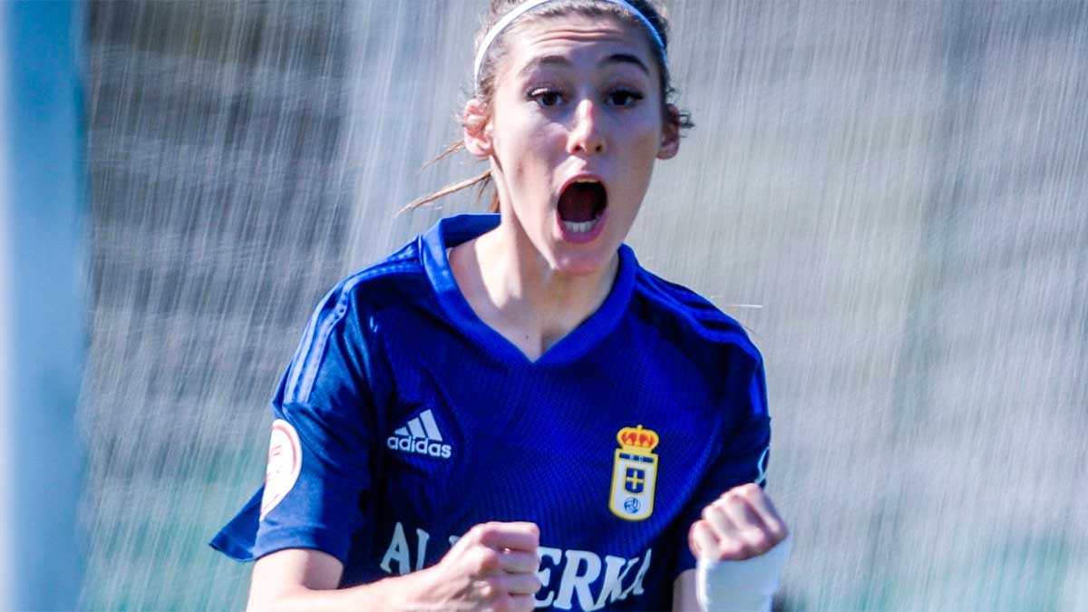 Tatiana Flores marcó el gol del triunfo para el Real Oviedo sobre el CD Ginelux Juan Grande