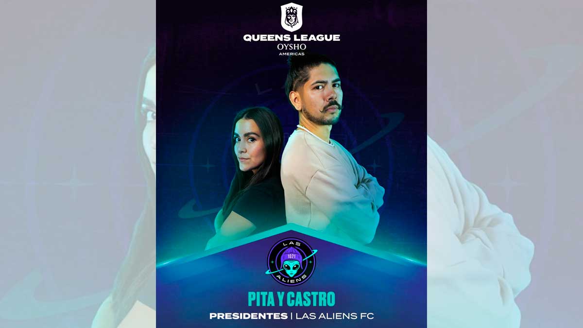 Edwin Castro y Pita liderarán a Las Aliens FC en la Queens League Oysho Américas