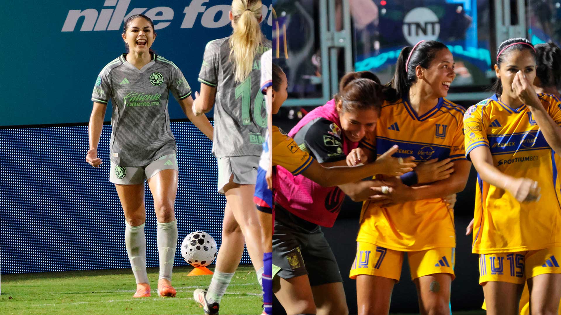 América femenil y Tigres, con 'power mexicano' firman un debut impecable en el World Sevens Football 2025